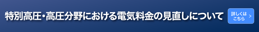 特別高圧・高圧分野における電気料金の見直しについて